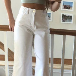 White Wide Leg Pants